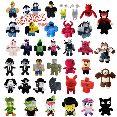 跨境新品roblox plush可爱黑色西装人公仔Chance Plush毛绒玩具