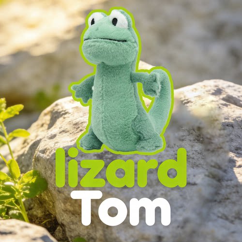 跨境新品lizard Tom绿色蜥蜴仿真毛绒玩具布偶娃娃男孩女孩生日