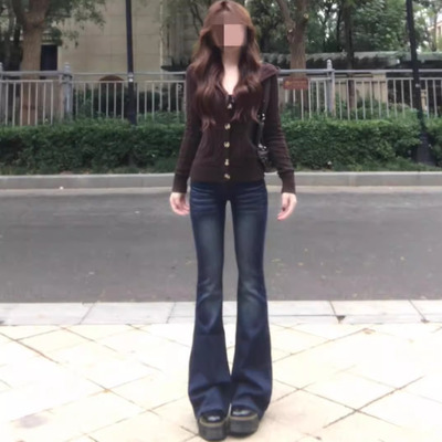 韩系绞花毛衣开衫女连帽衫