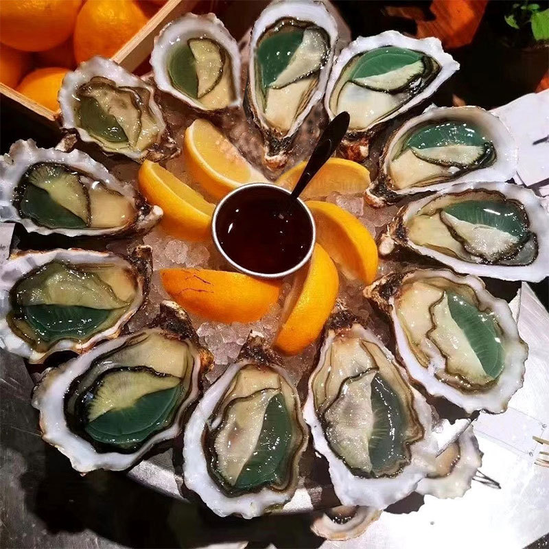 法国进口生蚝绿翡翠12只n0海蛎子木箱鲜活即食生蚝牡蛎非吉拉多蚝