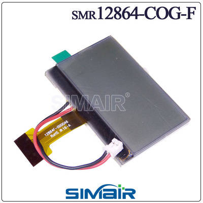 lcd12864串口液晶屏 12864点阵屏COG12864DQ灰白屏 白屏12864模块