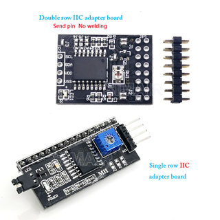 IIC/I2C/接口 LCD1602/2004A液晶屏转接板 串口1602转接板