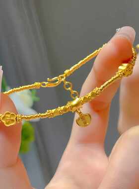 金碎银平安如意手炼女卷手炼