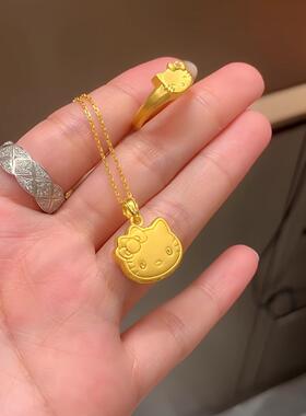 项炼黄金色显白百搭少女心锁骨炼