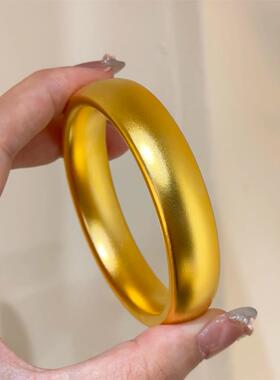 手镯磨砂简约手环轮胎素圈镯子