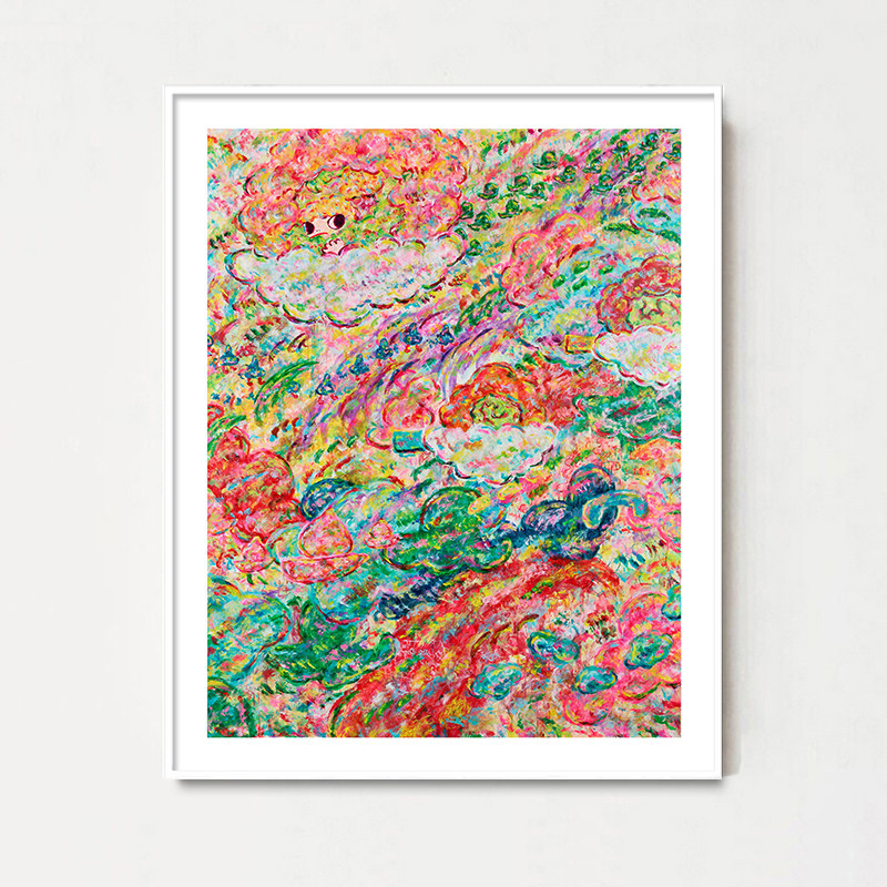 六角彩子卡通艺术潮流版画