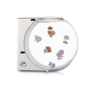 厂家10升水母鱼缸电子缸桌面生态网红摆摊缸水族箱