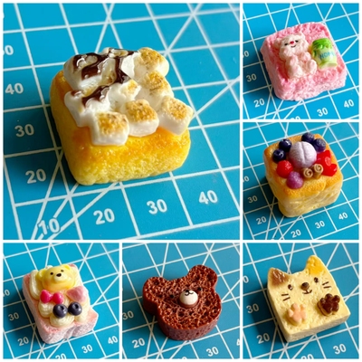 6款蛋糕系列单孔模具mini迷你滴胶食品级耐高温diy手工硅胶模具