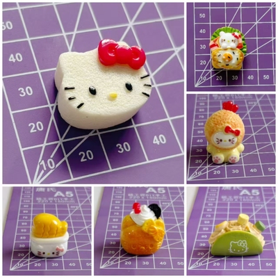 六款Kitty合集mini迷你滴胶食品级耐高温diy手工硅胶模具A162