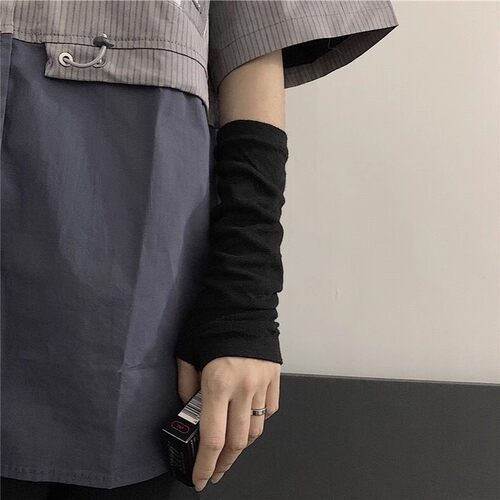 冰袖忍者袖套半指手套男女
