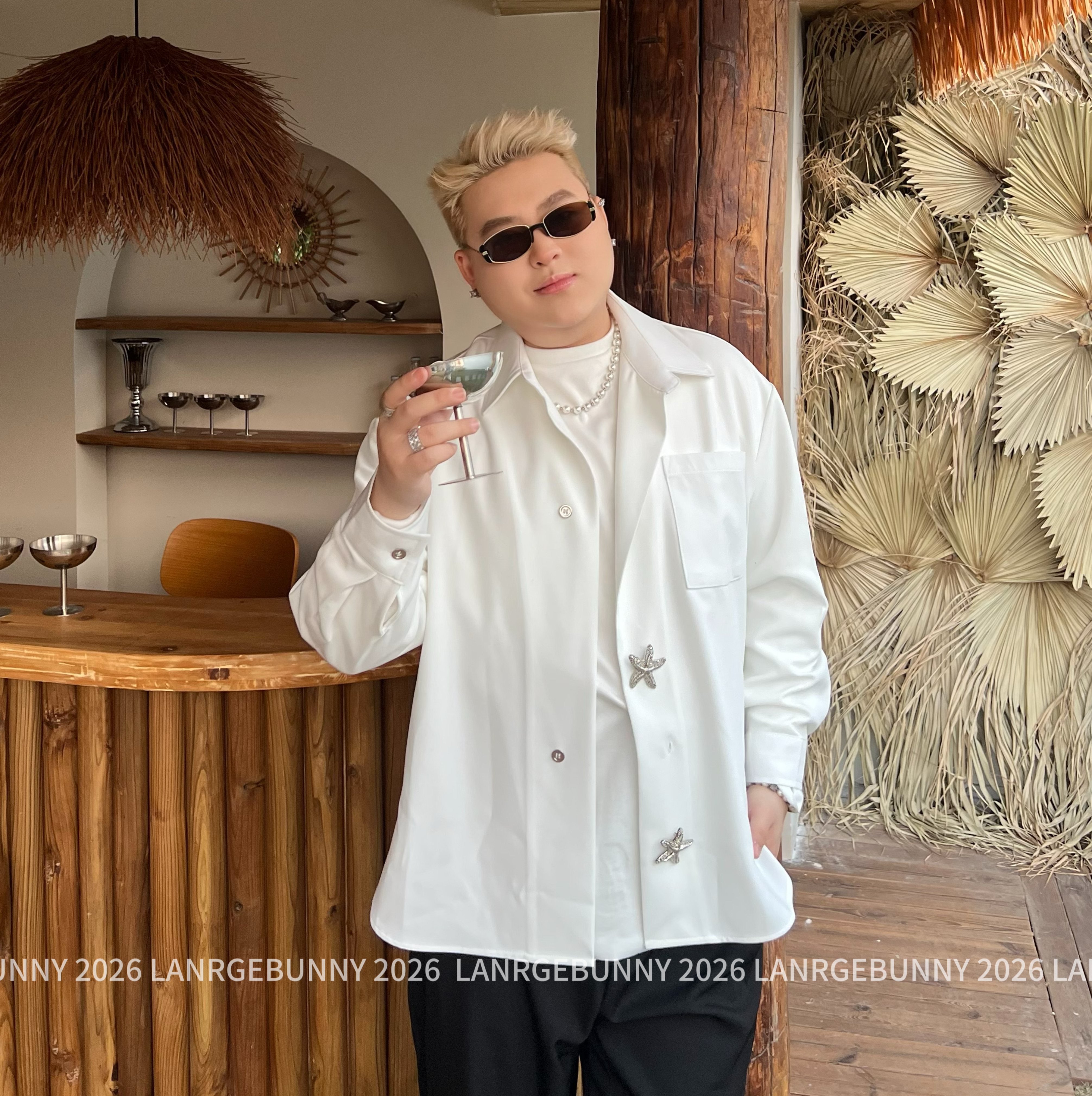 阿胖胖 大码高级感休闲百搭潮流衬衫男女时尚潮流百搭上衣,男装,大码上装,淘宝优惠券,粉丝福利购,淘宝优惠卷