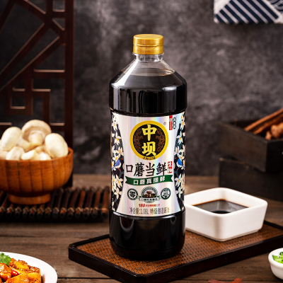 中坝酱油口蘑当鲜1.08L*2瓶四川清香园特级黄豆酱油酿造生抽