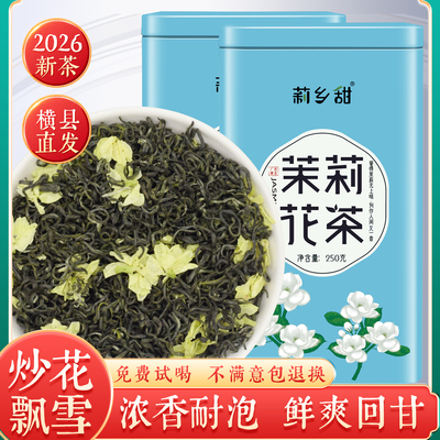 横县茉莉花茶浓香型茉莉飘雪