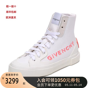 运动鞋 帆布鞋 纪梵希女士织物高帮系带休闲鞋 Givenchy BE0018E0SP