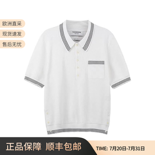 汤姆·布朗 短袖 女士棉质条纹华夫格女装 Y3006 POLO衫 MKP085A