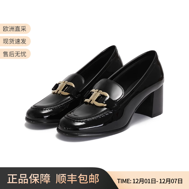 Ferragamo高跟鞋粗跟鞋单鞋