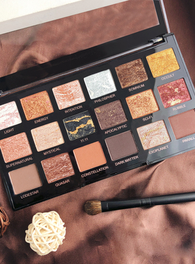 清仓Makeup Revolution Pro大理石18色眼影astrological哑光珠光