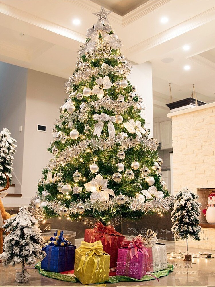 大型圣诞树4米 豪华5M圣诞树套餐加密圣诞树600cm圣诞节装饰品3米