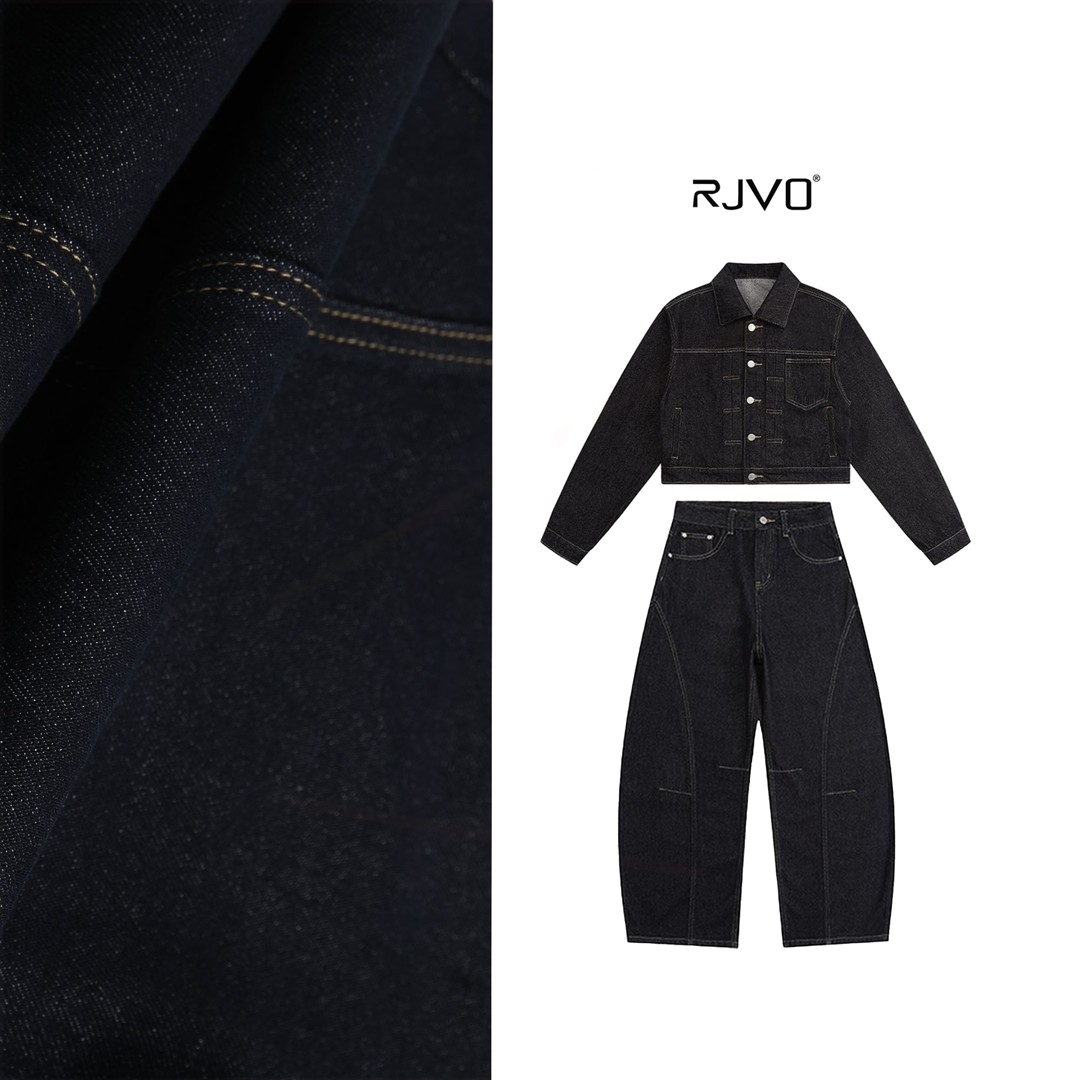 阔腿牛仔裤工作室原创RJVO新款原