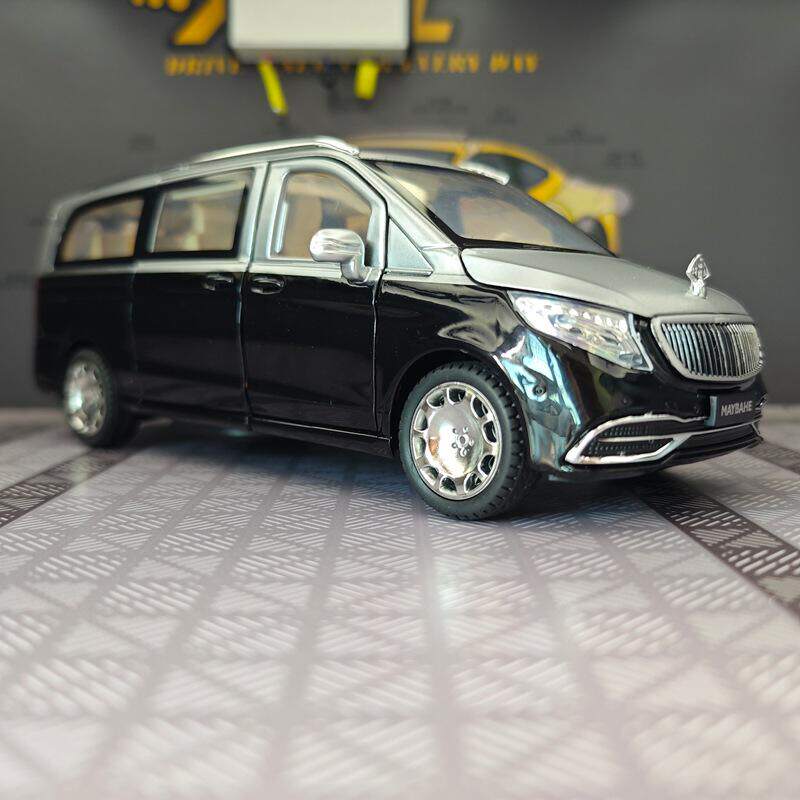 新款 新豪迪仿真VS680商务车合金面包车模型声光电动遥控汽车