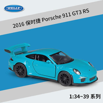 新款 威利1：36保时捷2016 Porsche 911 GT3 RS仿真合金汽车模型