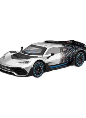 新款1:24奔弛AMGONE合金车模型仿真跑车街车摆件儿童玩具小汽车男