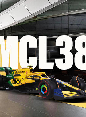 新款 1:43F1赛车 MCL38 迈凯伦2024 仿真合金汽车模型方程式