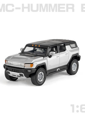 （亚克力盒）仿真1比64正版Hummer EV悍马合金汽车模型收藏玩具