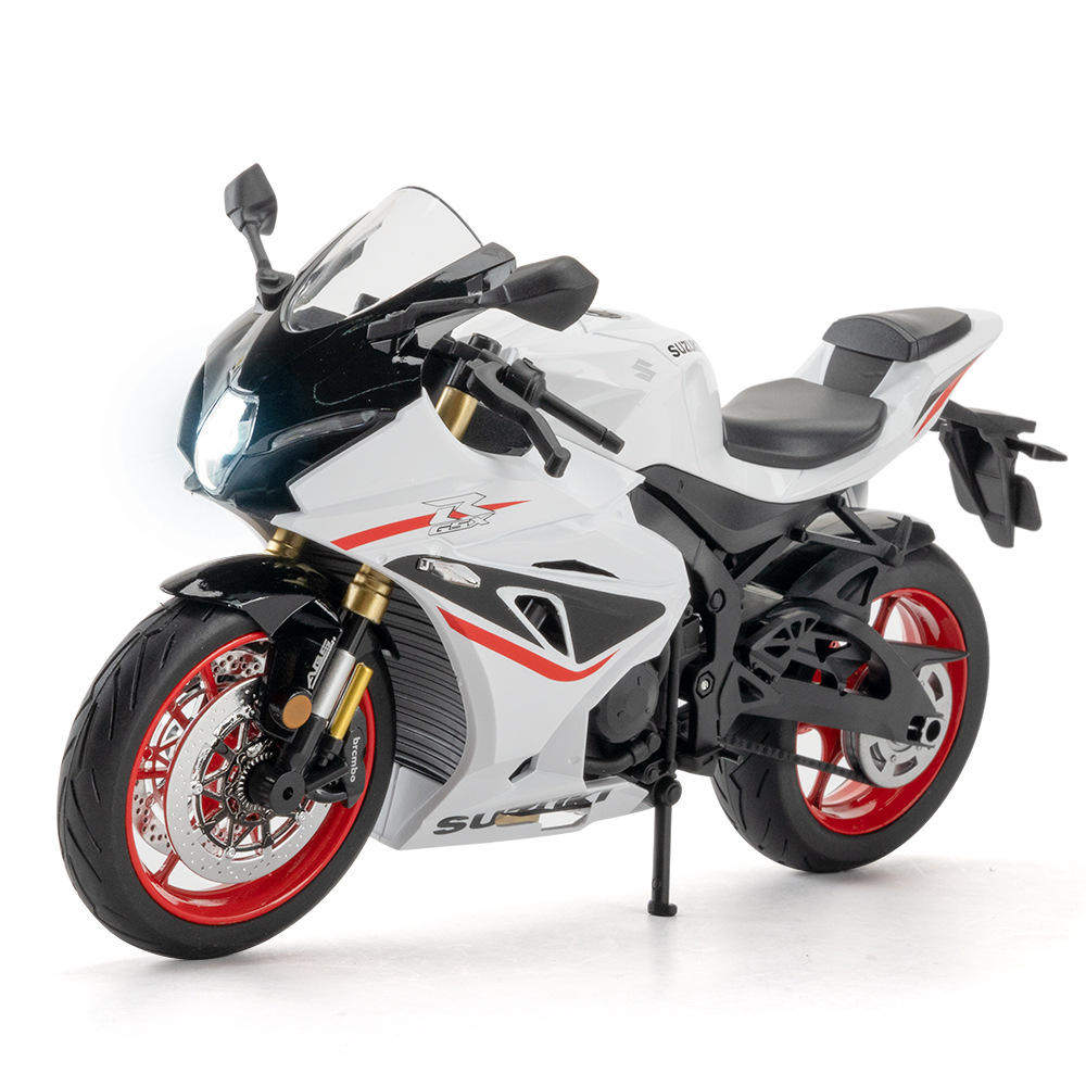 新款 （盒装）仿真1比9正版铃木GSX-1000R合金摩托车模型摆件玩具