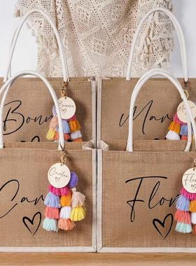 定制名字婚礼伴手礼袋生日礼物袋 Personalized Wedding Bag Gift