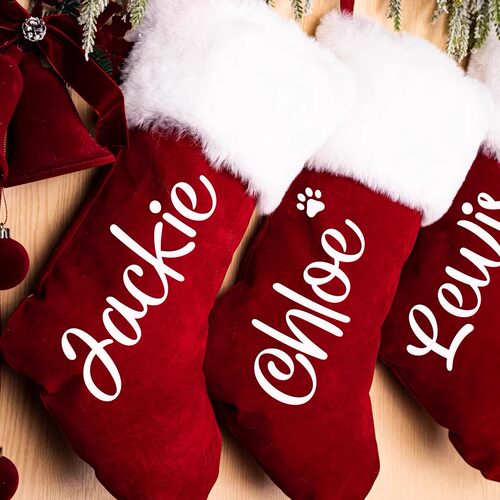 Custom Xmas Stocking定制圣诞节圣诞袜 Family Christmas Gifts