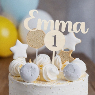 Custom topper 定制生日蛋糕插牌儿童生日派对蛋糕插件装 饰 cake