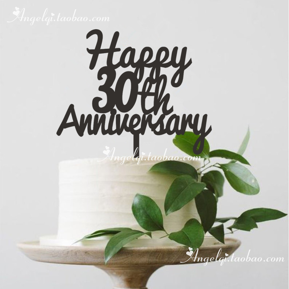 happy anniversary定制结婚周年纪念蛋糕插牌公司周年庆wedding