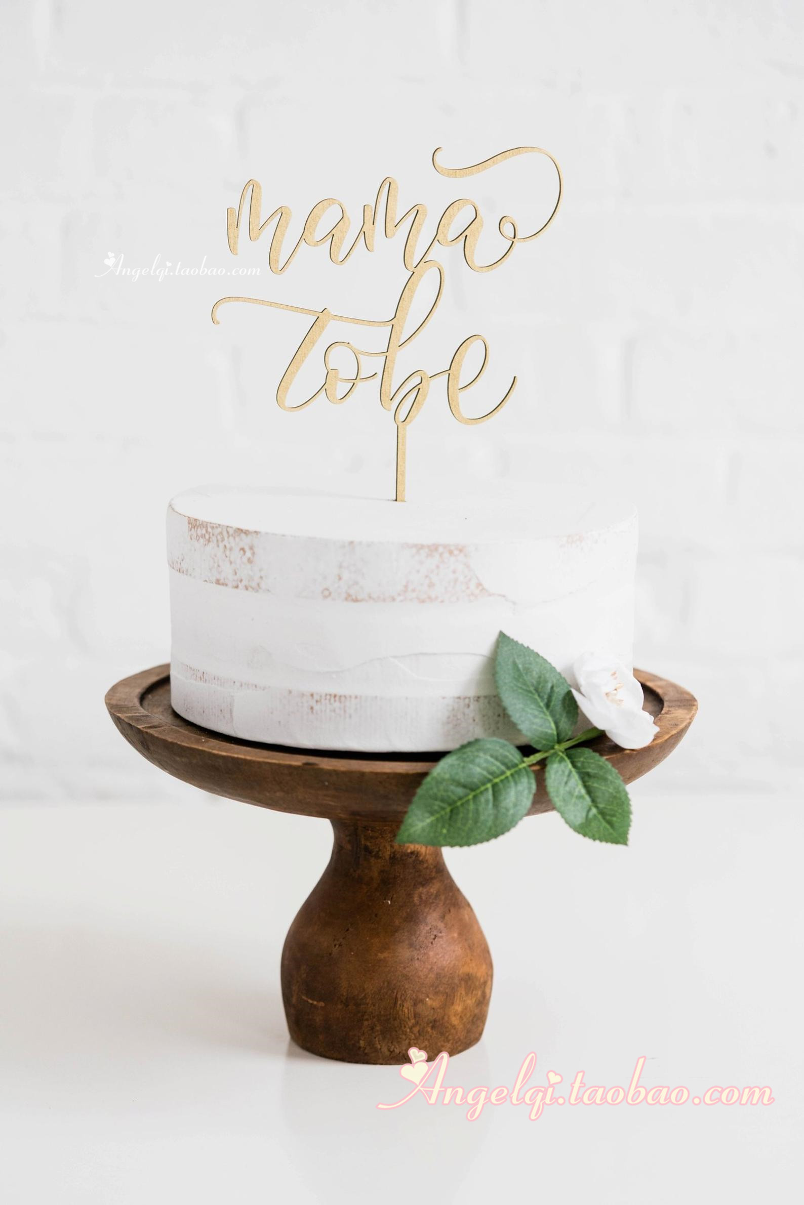 mama to be cake topper 准妈妈派对蛋糕插牌 baby shower decor