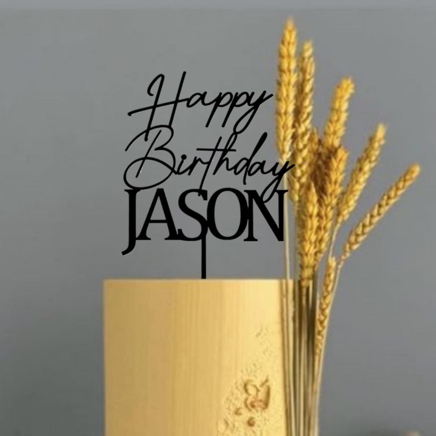 定制生日派对蛋糕插牌英文生日快乐牌Happy Birthday Cake Topper