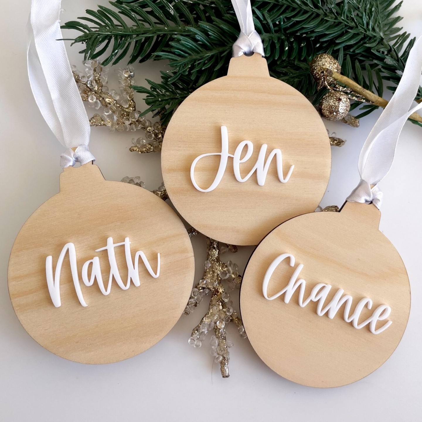 Personalised Christmas Ornament 定制圣诞节礼物圣诞树装饰球