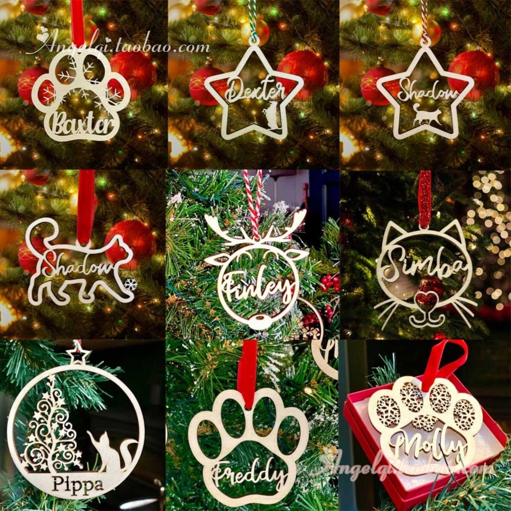 Personalised Christmas Ornaments定制名字圣诞树挂饰圣诞节礼物