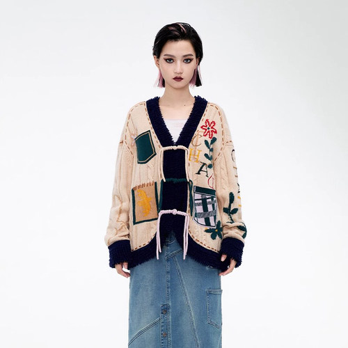 CHAU.RISING/洲升羊毛针织开衫