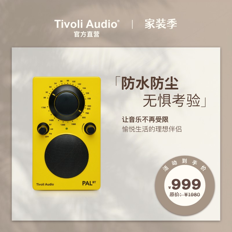 Tivoli Audio/流金岁月PAL线蓝牙音箱露营户外音响收音机BT复古无