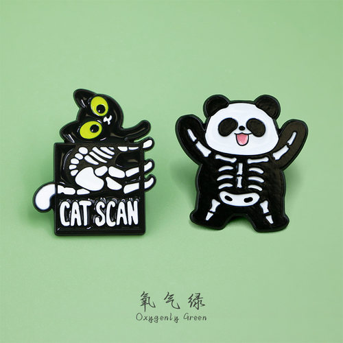 影像科胸针拍片scan医生工作服个性装饰医学生衣服背包装饰挂件