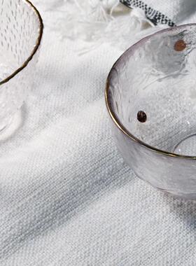 初雪新年手工描金杯日式酒杯（2款）