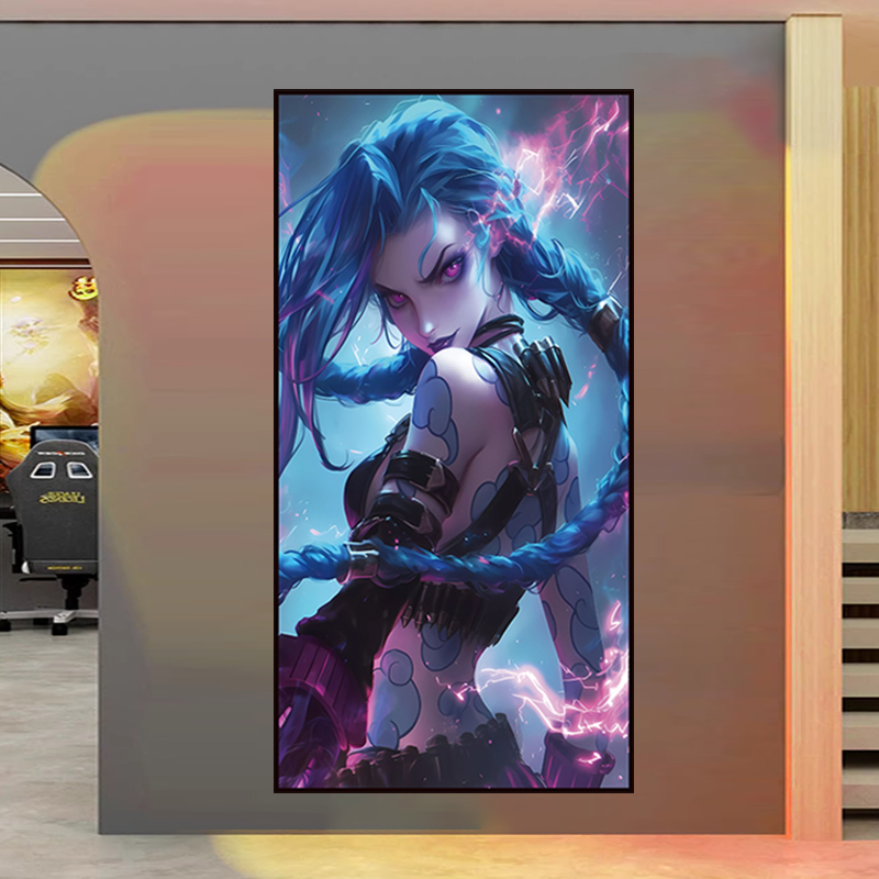 英雄联盟动漫海报贴纸自粘墙贴画