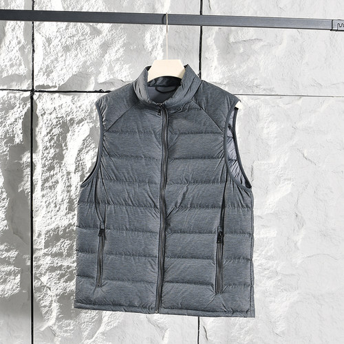 【走北欧~90白鸭绒+品质牛货】冬季男士立领坎肩加厚保暖羽绒马甲