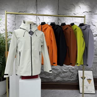 腋下拉链 3D立裁 男女户外全身压胶硬壳冲锋衣 全天候防风防水