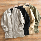 防风抗水中长款 欧美单 风衣外套 春秋款 男士 吊卡89美叨 外贸尾货