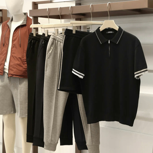 老钱风 匹马棉 夏季 短裤 意式 男休闲百搭POLO衫 套装 高尔夫系列