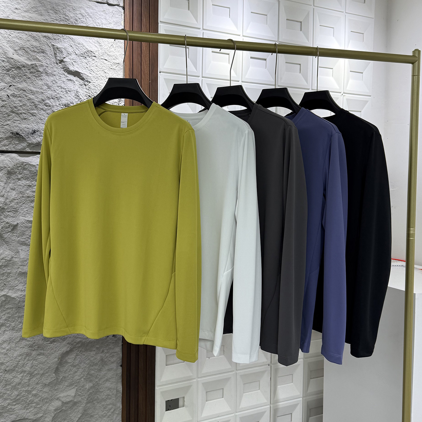 【WARMLOCK恒温科技+3D立裁】秋季男士户外运动速干长袖打底衫潮