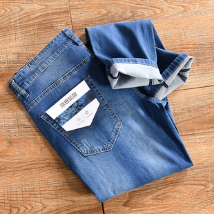 外贸尾货 春季 男士 休闲弹力修身 棉弹面料 时尚 牛仔裤 一线好货