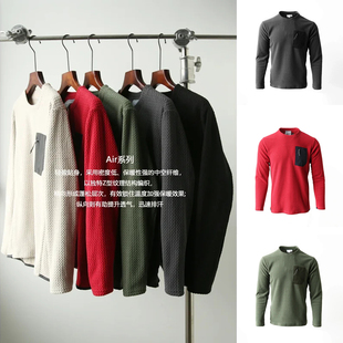 户外神品 圆领运动休闲长袖 水波纹速暖绒 秋冬男士 卫衣 高颜值