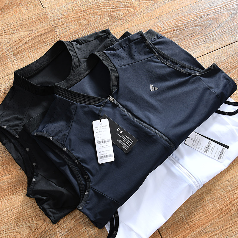 出口韩国~高尔夫系 夏季男士冰丝凉感棒球领坎肩运动速干马甲背心,男装,常规马甲,淘宝优惠券,粉丝福利购,淘宝优惠卷